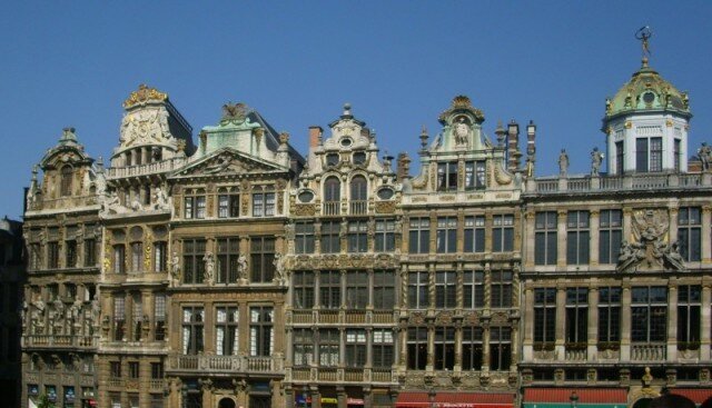 Bruxelles (Belgio), edifici tardorinascimentali nella Grand Place.